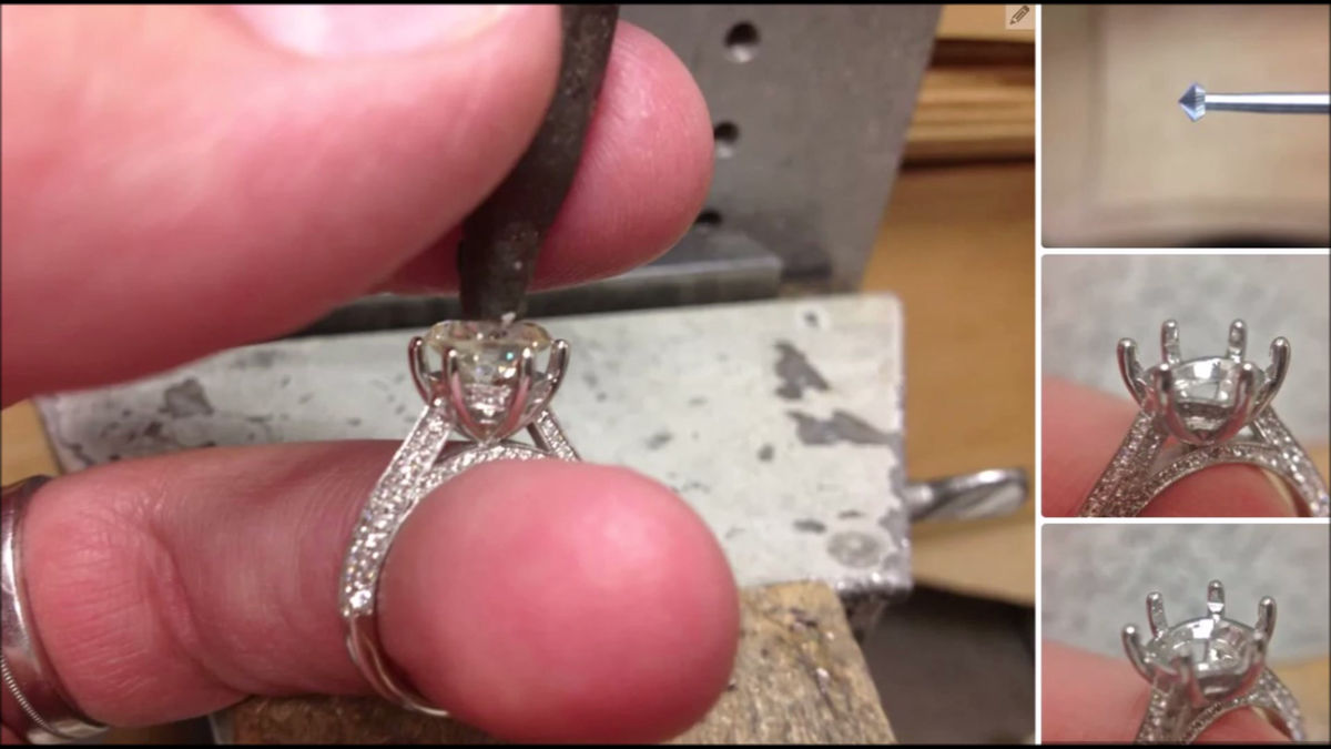 custom rings at RS diamond Broker